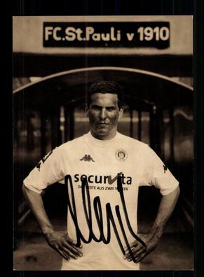 Thomas Meggle Autogrammkarte FC St. Pauli 2001-02 Original Signiert
