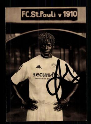 Moudachirou Amadou Autogrammkarte FC St. Pauli 2001-02 Original Signiert