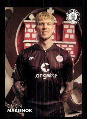 Simon Makienok Autogrammkarte FC St. Pauli 2021-22 Original Signiert