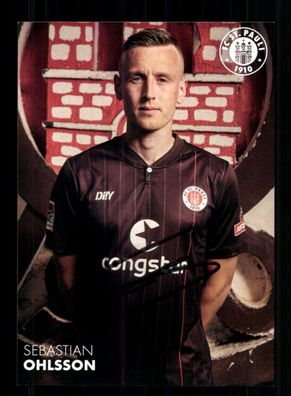 Sebastian Ohlsson Autogrammkarte FC St. Pauli 2021-22 Original Signiert