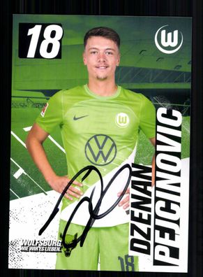 Dezenan Pejcinovic Autogrammkarte VFL Wolfsburg 2023-24 Original Signiert