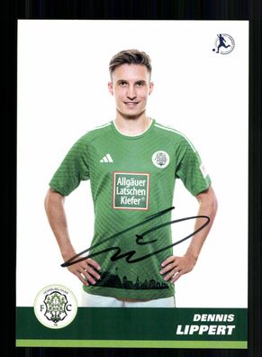 Dennis Lippert Autogrammkarte FC Homburg 2023-24 Original Signiert