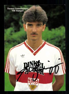 Thomas Gomminginger Autogrammkarte VfB Stuttgart 1985-86 Original Signiert