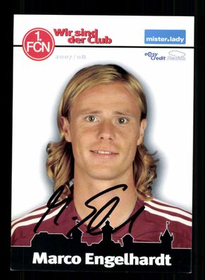 Marco Engelhardt Autogrammkarte 1 FC Nürnberg 2007-08 Original Signiert