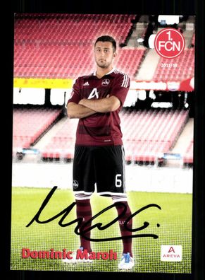 Dominic Maroh Autogrammkarte 1 FC Nürnberg 2011-12 Original Signiert