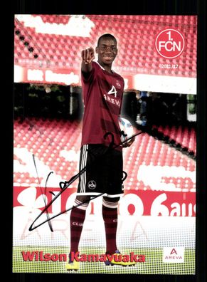 Wilson Kamavuaka Autogrammkarte 1 FC Nürnberg 2011-12 Original Signiert