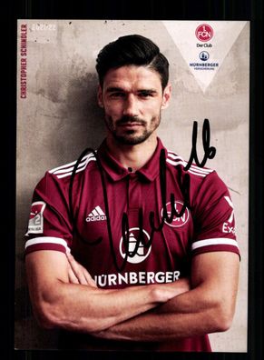 Christoph Schindler Autogrammkarte 1 FC Nürnberg 2021-22 Original Signiert