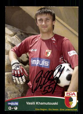 Vasili Khamutouski Autogrammkarte FC Augsburg 2008-09 Original Signiert