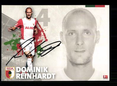 Dominik Reinhardt Autogrammkarte FC Augsburg 2014-15 Original Signiert