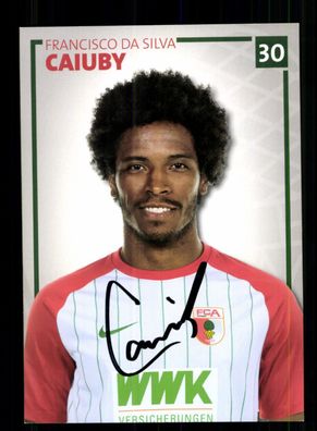 Francisco Da Silva Caiuby Autogrammkarte FC Augsburg 2017-18 Original Signiert