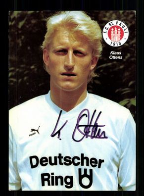 Klaus Ottens Autogrammkarte FC St. Pauli 1988-89 Original Signiert
