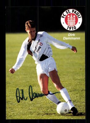 Dirk Dammann Autogrammkarte FC St. Pauli 1990-91 Original Signiert
