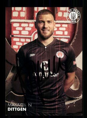Maximilian Dittgen Autogrammkarte FC St. Pauli 2021-22 Original Signiert