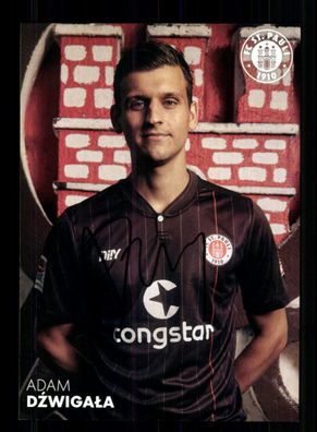 Adam Dzwigala Autogrammkarte FC St. Pauli 2021-22 Original Signiert