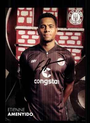 Etienne Amenyido Autogrammkarte FC St. Pauli 2021-22 Original Signiert