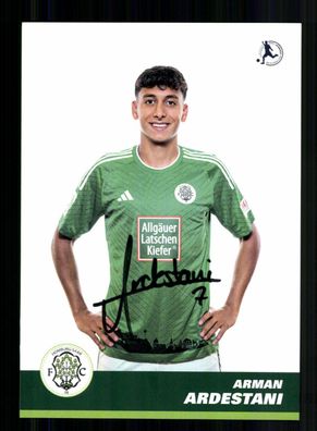 Arman Ardestani Autogrammkarte FC Homburg 2023-24 Original Signiert