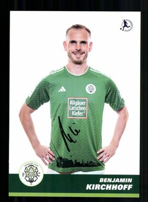 Benjamin Kirchhoff Autogrammkarte FC Homburg 2023-24 Original Signiert