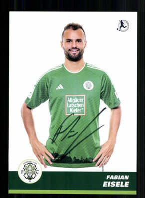 Fabian Eisele Autogrammkarte FC Homburg 2023-24 Original Signiert