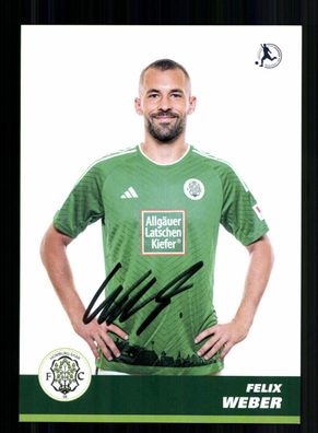 Felix Weber Autogrammkarte FC Homburg 2023-24 Original Signiert