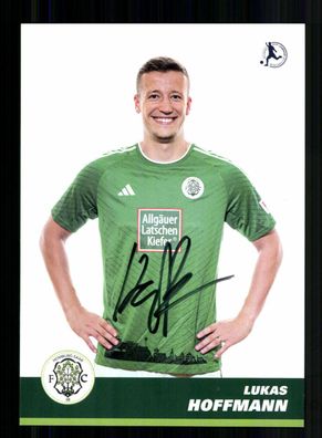Lukas Hoffmann Autogrammkarte FC Homburg 2023-24 Original Signiert