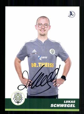 Lukas Schwegel Autogrammkarte FC Homburg 2023-24 Original Signiert