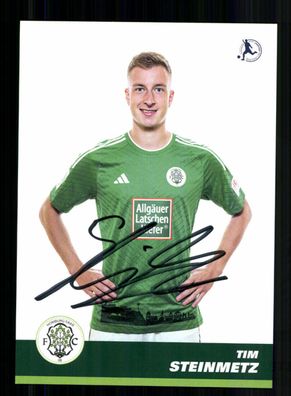Tim Steinmetz Autogrammkarte FC Homburg 2023-24 Original Signiert