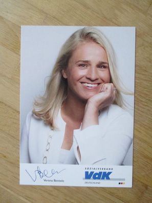 Paralympics Siegerin Präsidentin VdK - Verena Bentele - Autogramm!!