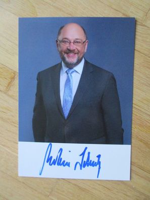 MdB SPD Politiker Martin Schulz - handsigniertes Autogramm!!!