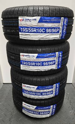 4x Wanda WR301 FRT 195/55R10 98/96P Anhänger Reifen Trailer Sommer DOT4623