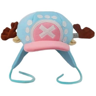 Tony Chopper Blau-Rosa Cosplay Fleece Hut One Piece Cap Snapback Eimerhüte Bucket Hat