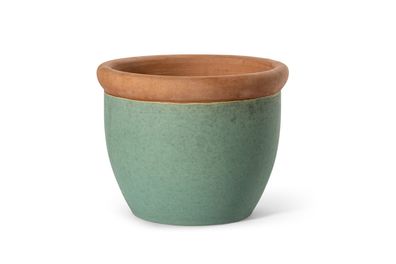 Pflanzgefäß Übertopf Blumentopf Keramik "Farmer" 42cm Jade Grün