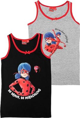 Miraculous Unterhemd für Mädchen - Ladybug Kinder Tank Top Hemdchen Unterwäsche ...