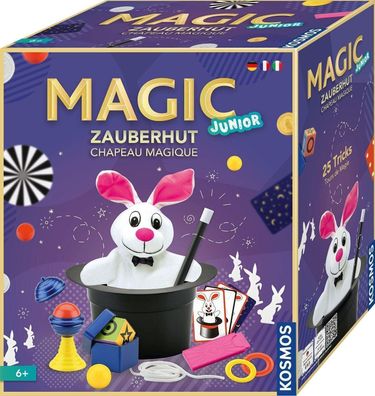 Kosmos ?694302 Magic Junior Zauberhut, Lerne einfach 25 Zaubertricks für Kinder