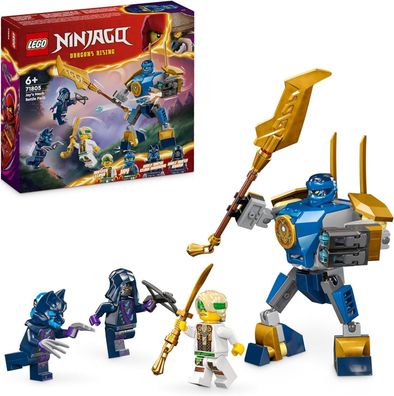 LEGO Ninjago Jay Battle Mech, Ninja-Spielzeug für Kinder mit Figuren Kinder