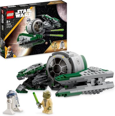 LEGO Star Wars Yodas Jedi Starfighter Bauspielzeug, Clone Wars Fahrzeug-Set