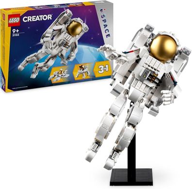 LEGO Creator 3-in-1 Astronaut im Weltraum Spielzeug, Modellbausatz Kinder