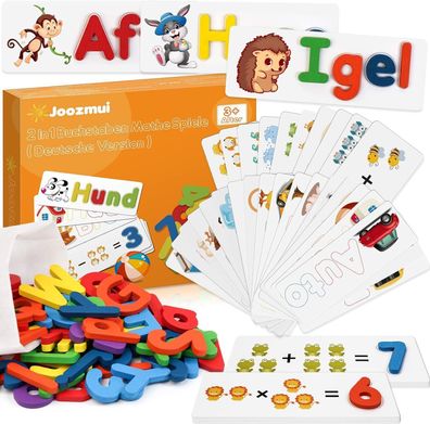 Joozmui Spielzeug ab 3 4 5 6 7 8 Jahre Mädchen, Buchstaben Lernen Lernspiele