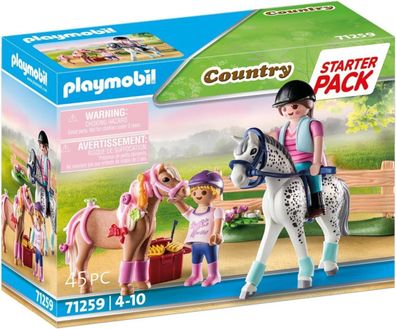 Playmobil Country 71259 Starter Pack Pferdepflege mit viel Zubehör, ab 4 Jahren