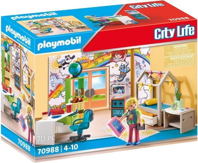 Playmobil City Life 70988 Jugendzimmer, Spielzeug für Kinder ab 4 Jahren