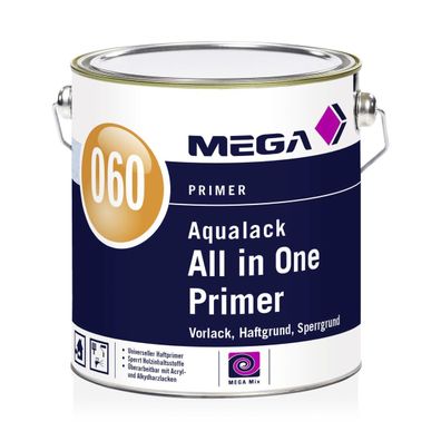 MEGA 060 Aqualack All in One Primer 2,5 Liter weiß