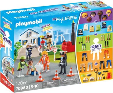 Playmobil My Figures 70980 Rescue Mission, 6 Spielfiguren, Spielzeug Kinder