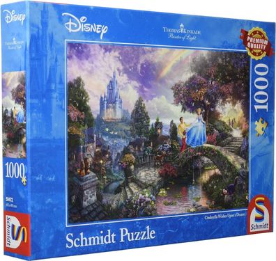 Schmidt Spiele 59472 Thomas Kinkade, Disney Cinderella, 1000 Teile Puzzle