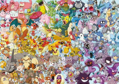 Ravensburger Puzzle 1000 Teile, Challenge Pokémon - Alle 150 Pokémon der 1 Gen