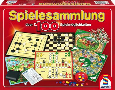 Schmidt Spiele 49147 Spielesammlung, mit über 100 Spielmöglichkeiten, Familie