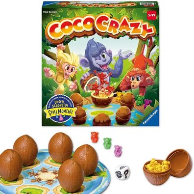 Ravensburger 20897 - Coco Crazy, Brettspiel für Kinder ab 5 Jahren, Gesellschaft