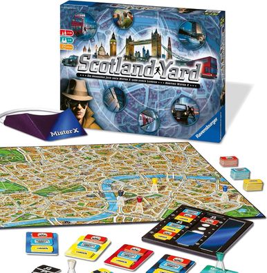 Ravensburger Gesellschaftsspiel 26601 - Scotland Yard - Familienspiel Kinder