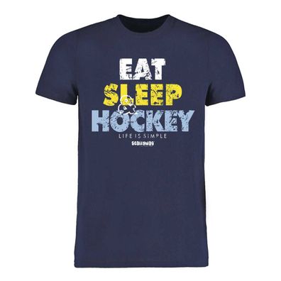 T-Shirt Scallywag EAT SLEEP HOCKEY - Größe: XL