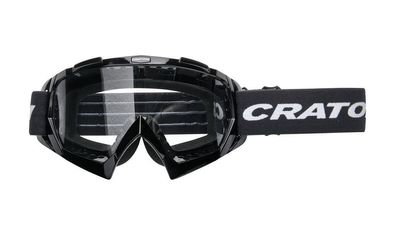 Cratoni MTB Brille C-Rage Rahmen schwarz glanz, Glas transparent