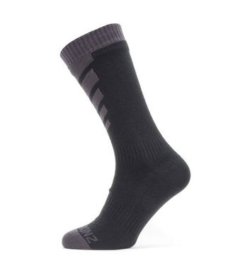 SealSkin Socken z Warm Weather Mid Length Gr.S (36-38) schwarz/ grau wasserdicht