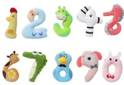 Alphabet Lore Number Blocks Plush Doll Soft Durable Early Education Toy